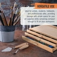 thumbnail image 5 of U.S. Art Supply 3-Drawer Artist Wood Pastel, Pen, Marker Storage Box - Elm Hardwood Construction, 5 Compartments per Drawer - Ideal for Pastels, Pens, Pencils, Charcoal, Blending Tools, and More, 5 of 6