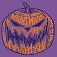 thumbnail image 2 of Girl's The Nightmare Before Christmas Pumpkin King Script  Graphic Tee Purple Berry Large, 2 of 4
