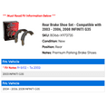 thumbnail image 2 of Rear Brake Shoe Set - Compatible with 2003 - 2006, 2008 INFINITI G35 2004 2005, 2 of 2