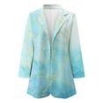 thumbnail image 1 of Vedolay Top Suit Jackets for Women Casual Office Long Sleeve Open Front with Button Suit Jacket,Light Blue L, 1 of 4