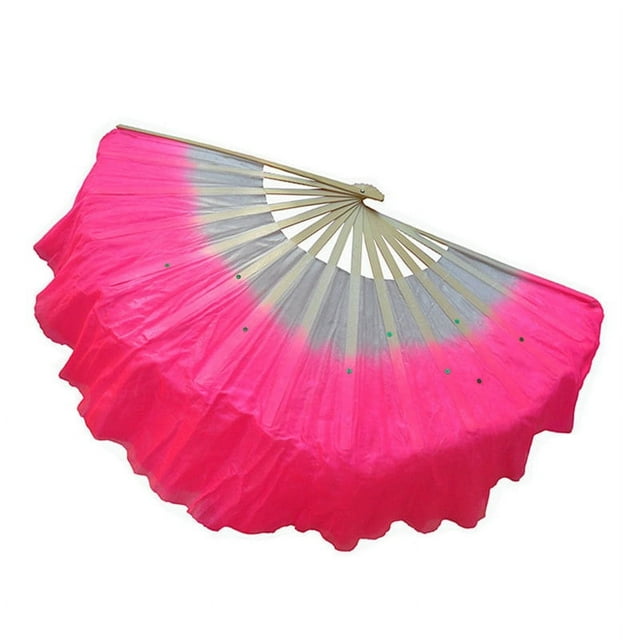 Abanico de baile Yangko de doble cara de 1 pie, abanico de baile, abanico de fitness, suministros de baile, accesorios, abanico de baile