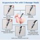 thumbnail image 4 of Acupuncture Pen, Electronic Pain Relief Therapy, Meridian Energy Pulse Massage Pen, 5-in-1 Usb Energy Pen, Pain Relief Tools, Gifts For Women & Me, 4 of 5