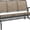 Light Mixed Brown, variant on 3-Person Patio Glider Bench, Outdoor Porch Glider Swing with 3 Seats, Breathable Mesh Fabric, Metal Frame, Blue