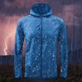 thumbnail image 4 of YUGYXL Women Outdoor Raincoat Lightweight Plus Size Windproof Coats with Hoodie Sun-Protective Windbreaker for Travel Breathable Rain Jackets Gift for Children Blue,XL, 4 of 9