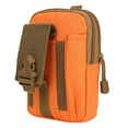 thumbnail image 4 of Molle Bag Compact 600D Oxford Cloth Impermeable Multi Utility Gadget Cinturón Bolsillo en La Cintura con Soporte para Teléfono Celular para Acampar Se naranja Macarena Estuche táctico de cintura militar, 4 of 8