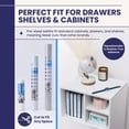 thumbnail image 2 of TidyUps Shelf Liner, Solid White, 23.75 x 6 in, Non-Slip Drawer and Cabinet Liner, 2 Pack, 2 of 8