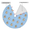 thumbnail image 2 of Yiaed Corgi Dog Print Christmas Tree Skirt , Tree SkirtsTree Mat for Christmas Winter Holiday Indoor Decorations-48", 2 of 7