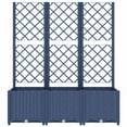 thumbnail image 4 of vidaXL 1 Piece Blue Gray PP Garden Planter with Trellis 47.2"x15.7"x53.5", 4 of 8