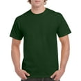thumbnail image 1 of Gildan T-Shirt en Coton Épais pour Hommes, G, Vert Forêt, 1 of 2