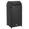 thumbnail image 6 of Safavieh Serapis Outdoor Patio Trash Bin - Black, 6 of 13