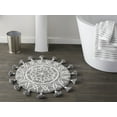 thumbnail image 6 of SKL Home Medallia Round Bath Rug 25" x 25" Round, Gray, 100% Cotton, 6 of 7