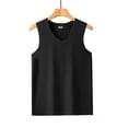 thumbnail image 4 of Qiyinn Men's V Neck Tank Top Slim Fitted Workout Gym Sleeveless Muscle Shirts Summer Undershirts, 4 of 6