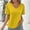 Yellow, variant on Njoeus Tops for Women Trendy White Blouses for Women Dressy Fashion Women's Summer V-Neck Solid Short Sleeve Sexy Top Blouse Ladies Tops and Blouses On Clearance