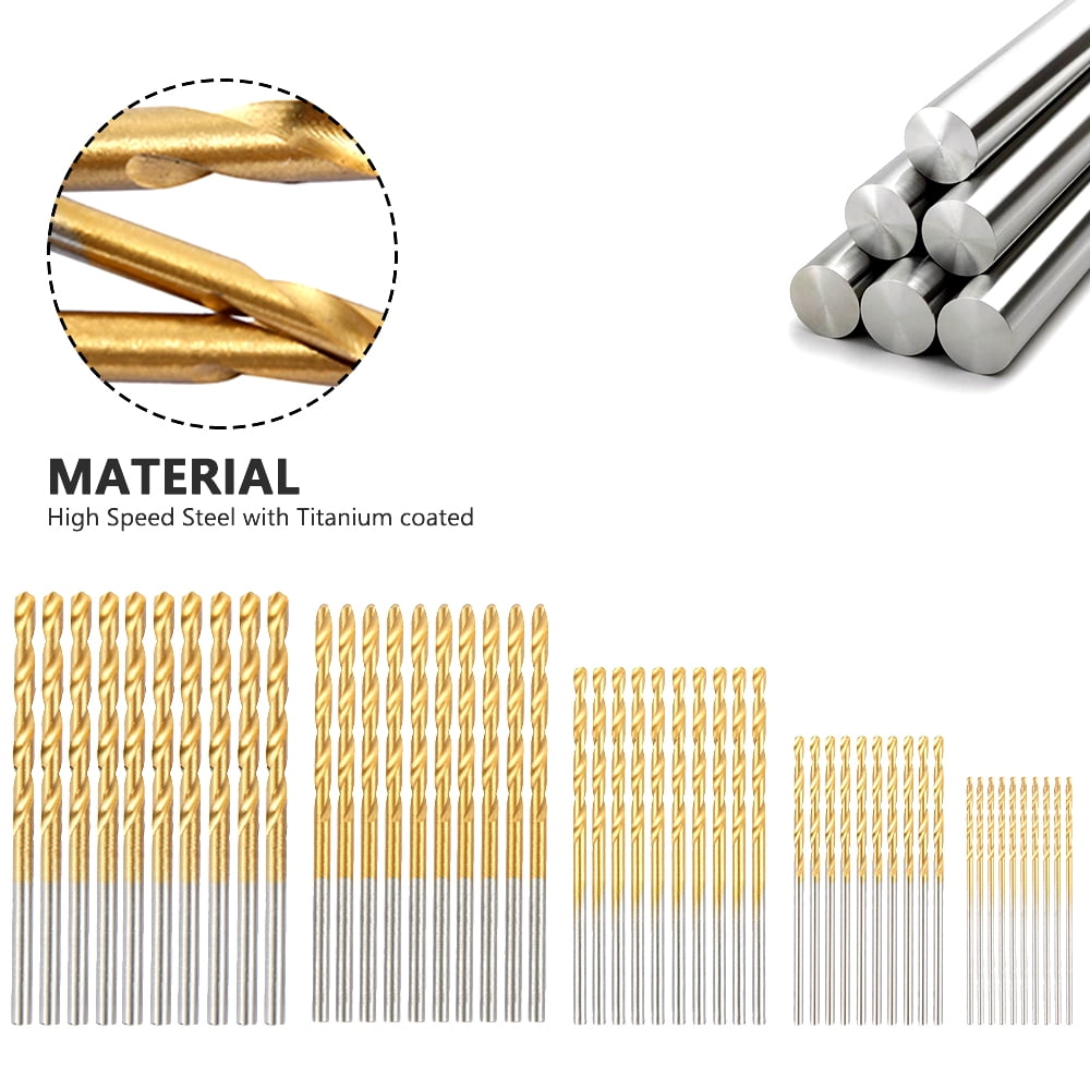 50pcs Drill Bit Hole Opener High Speed Steel Drilling Tool for Variety of Material 1mm Size : 1.5mm 1.5mm 50pcs Drill Bit Hole Opener High Speed Steel Drilling Tool for Variety of Material 1mm Size : 1.5mm 1.5mm