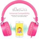 thumbnail image 3 of Gorsun Auriculares para niños, ligeros estéreo con cable para niños pequeños, diadema ajustable para niños para teléfonos inteligentes, auriculares con almohadilla para computadora (rosa), 3 of 5