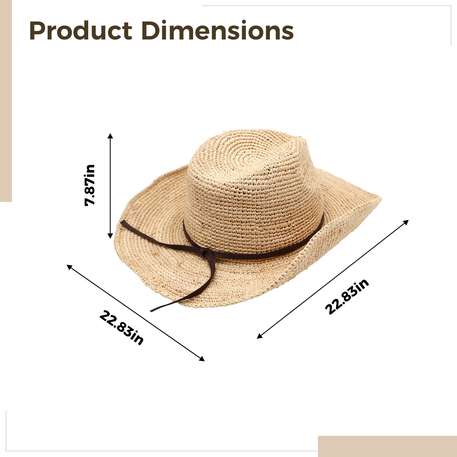 Men's and Women's Straw Hat, Summer Wide Brim Beach Hat, Unisex Lightweight Raffia Straw Hat for Sun Protection, Comfortable, Breathable, Stylish Design, Great for Outdoor Activities