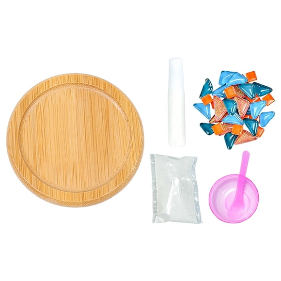 Diy Mosaic Coaster Craft Kit, Creative Handmade Art Project for Home Decor, Fun Activity for Adults & Kids, Includes All Materials, Complete 1-Pack Set for Beginners