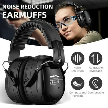 Mpow Noise Reduction Earmuffs, Noise Reduction Hearing Protector Headphones, Adjustable Noise Reduction Safety Ear Muffs for Shooting Hunting
