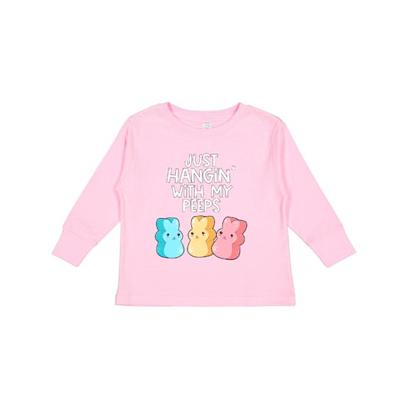 Inktastic Easter Hangin' with My Peeps Boys or Girls Long Sleeve Toddler T-Shirt