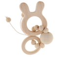 thumbnail image 1 of Grado Alimenticio De Silicona Bebé Mordedor De Dentición Juguetes Estilo 1-Conejo Macarena Pulsera de dentición de madera, 1 of 8