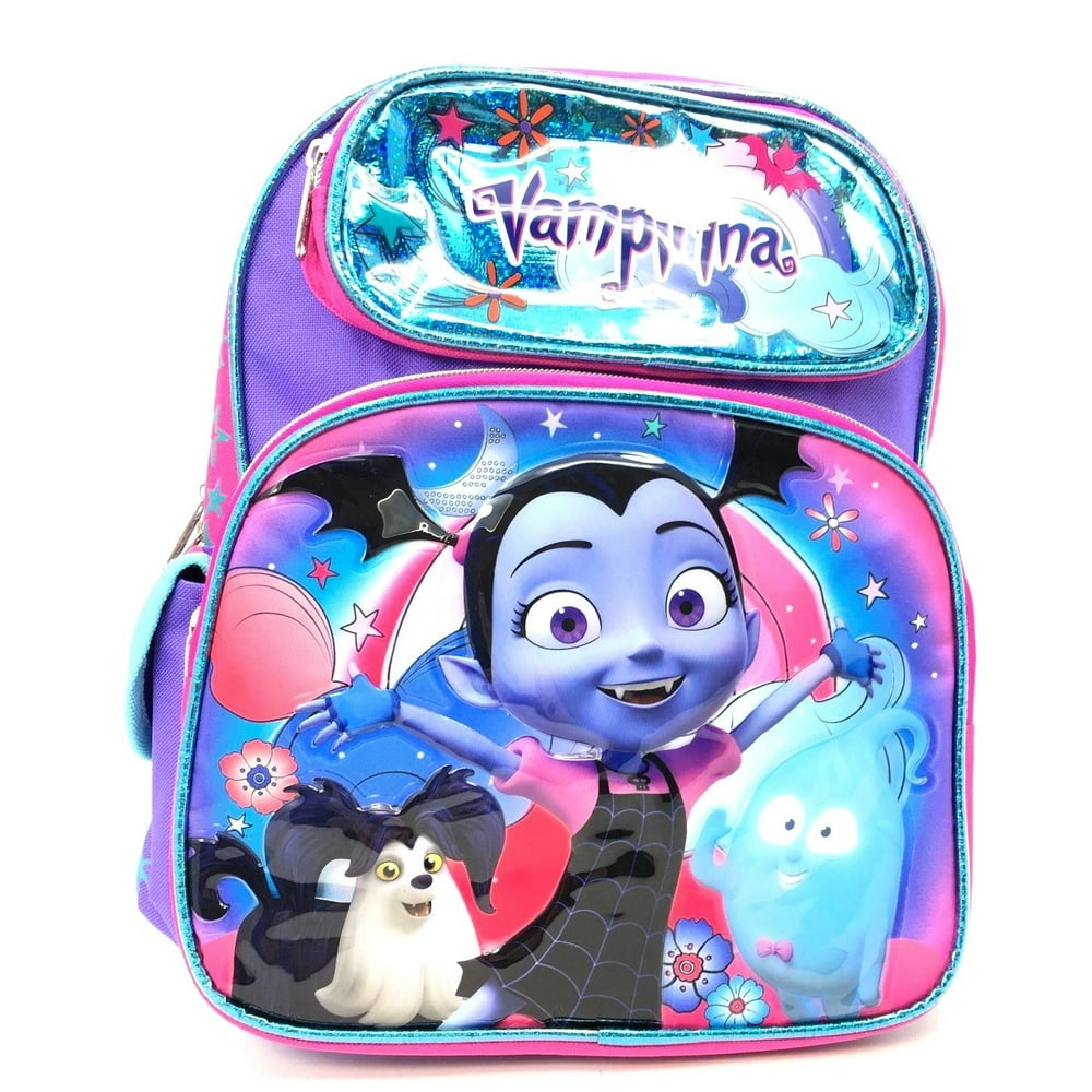 Disney Vampirina Shine Blue Girls Small 12" Backpack…
