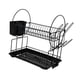 thumbnail image 3 of Organizador de escurridor de platos premium, práctico, de gran capacidad, de 2 niveles con soporte para utensilios, escurridor de platos para encimera Pequeño, 3 of 8