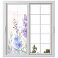 thumbnail image 2 of Lavender Spring Window Privacy Film, Farmhouse Pastoral Pastel Flowers Static Cling UV Sun Blocking Tint Film Heat Control Windows Films for Bedroom Bathroom, Window Stickers 23.6"x59", 2 of 8
