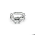 thumbnail image 5 of Contessa Wedding Ring Set for Women Sterling Silver Engagement Ring Cz Band Ginger Lyne Collection, 5 of 6