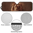thumbnail image 6 of HUIACONG Brown Lions Windshield Sunshade Front Window Sun Shade Foldable Sun Visor for Jeep Wrangler TJ JK JKU Sport Sahara Rubicon 2 Door & 4 Door, 6 of 6