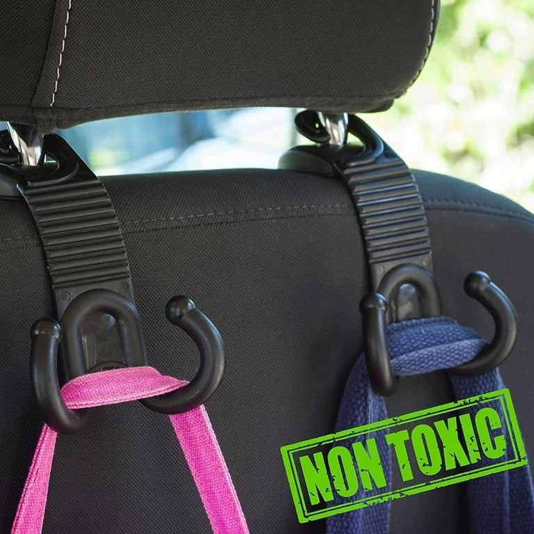 Car Back Seat Headrest Hanger Hook, Hidden Car Seat Hook Holder For Handbag  Purse Coat And Grocery Bags