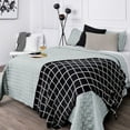 thumbnail image 3 of Southshore Fine Linens Oversized Quilt Bedding Set lightweight, bedspread 3-Piece, two matching shams, Blue, King / California King, 3 of 6