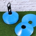 thumbnail image 4 of MasteelfCA 26pcs Football Training Sign Dish Plate Cone Marker Tray Football Training Tray (25pcs Blue Marker Tray, 1pc Black Rack), 4 of 7