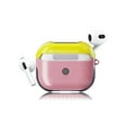 thumbnail image 2 of Cover for Airpod 3 Case 2021, Compatible with AirPods 3rd Generation Case 2021, Allytech PC and TPU Hybrid Shockproof Anti-Fall Skin Shell Front LED Visible Case for AirPods 3 2021, Yellow Pink, 2 of 2