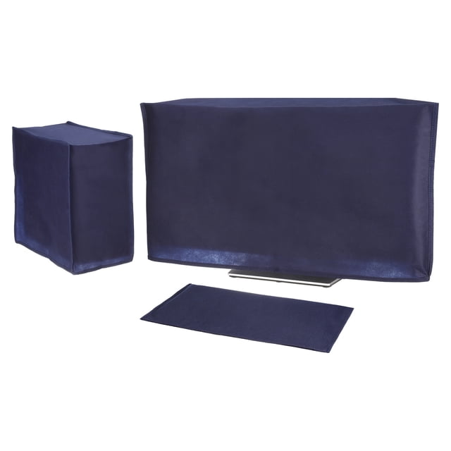 Uxcell 3Pcs 42" Computer Dust Cover Set of Monitor Keyboard Computer Host