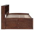 thumbnail image 5 of Noble House Amary Full Wooden Captain Bed with Bookcase Headboard, Storage Drawers and Cabinets, Antique Brown, 5 of 13