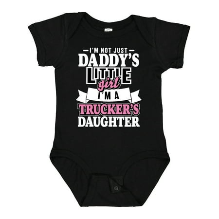 

Inktastic Im Not Just Daddys Little Im a Truckers Daughter Gift Baby Girl Bodysuit