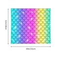 thumbnail image 5 of Daiia Rainbow Scales2 Pattern Tapestry 60x51 Inches Wall Hanging Tapestry Artistic Wall Hanging Bedroom Wall Decor Living Room Tapestry Dorm Room Decor, 5 of 9
