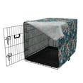 thumbnail image 3 of Vintage Dog Crate Cover, Abstract Retro Geometric Composition with Oval Cornered Squares and Rectangles, Easy to Use Pet Kennel Cover for Medium Large Dogs, 35" x 23" x 27", Multicolor, by Ambesonne, 3 of 6