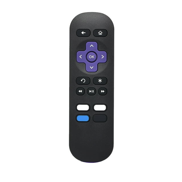Yeacher Streaming Remote Control Wireless IR Smart Controller Replacement for Roku 1 2 3 4 LT HD XD XS Black