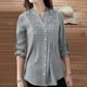 thumbnail image 2 of Moda Mujer Causal Blusa sólida Camiseta de manga larga Otoño Sweartshirt Tops Fridja  czfsfas6236, 2 of 9