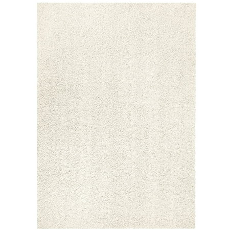 Ivory Lotus Garden Rug - Mainstays Olefin Shag Area Rug or Runner, Multiple Sizes and Colors