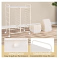 thumbnail image 5 of Rolling Cart with 15 Drawers, Rolling Drawer Organizer Cart w/Lockable Wheels, Removable & 2-Sized Storage Drawers, Art Cart for School Home Art Supplies File Scrapbook, 5 of 8
