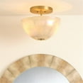 thumbnail image 2 of Jamie Young Co Vapor Glass Bowl Semi-Flush Mount in Gray, 2 of 6