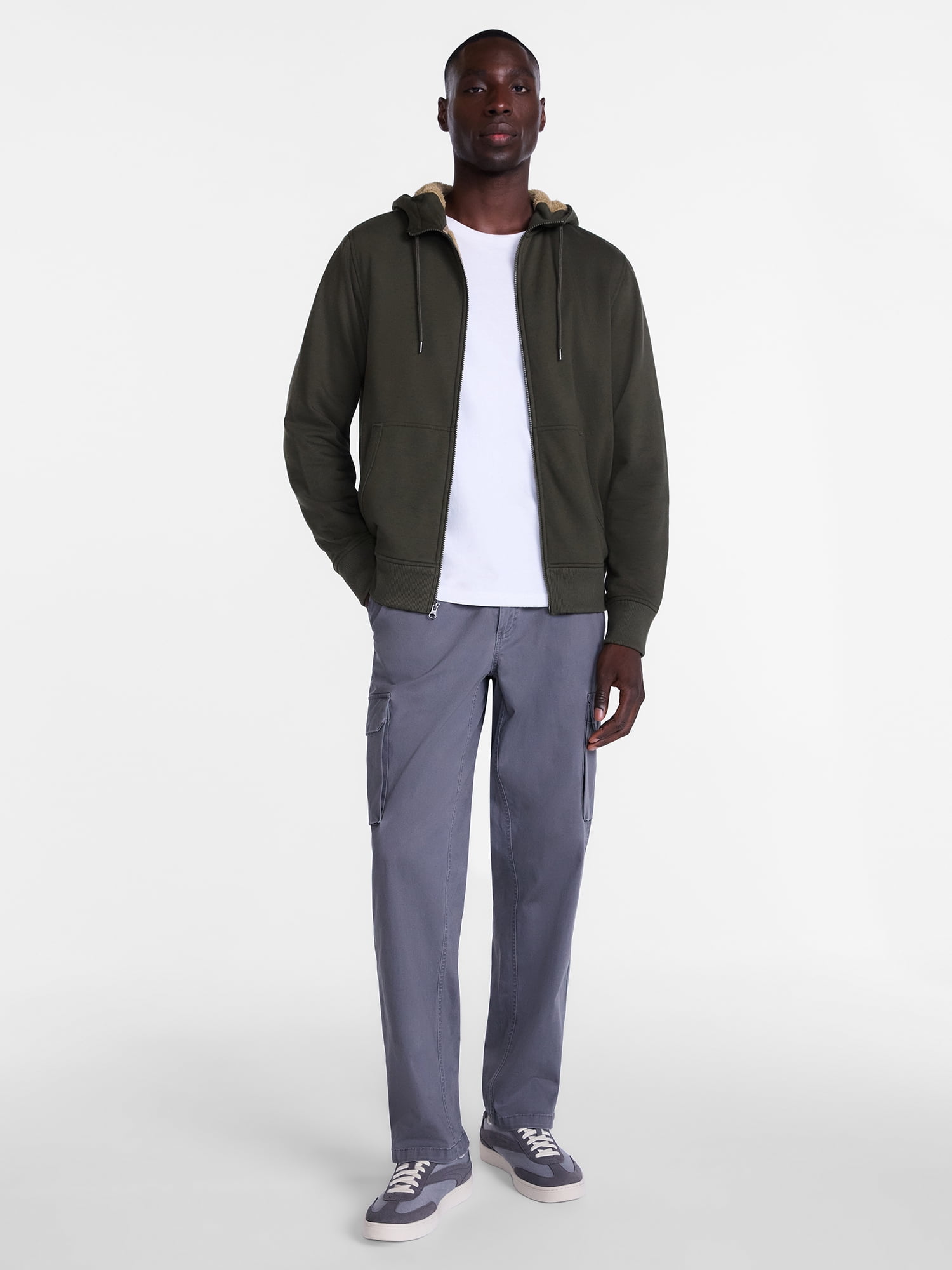 George Men's and Big Men's High Pile Fleece Hoodie, Sizes S-3XL