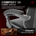 thumbnail image 5 of JONPONY Gaming Chair,400LBS Fabric Gamer Chair with footrest for Adults, High Back Ergonomic Computer Game Chair with Adjustable Headrest and Lumbar Support,Black, 5 of 9
