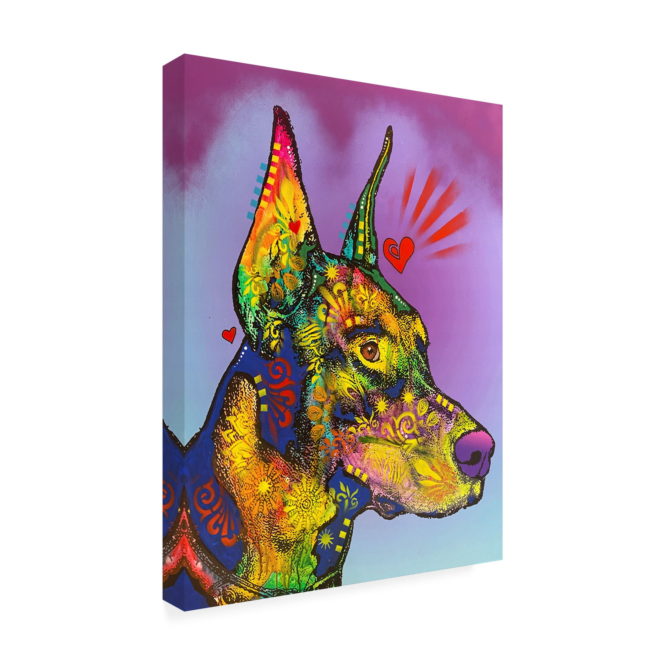 Canvas Wall Art - Dean Russo- Exclusive 'At A Glance' Wall Art for Living Room, Bedroom, or Office Décor by Trademark Fine Art - 18 x 24 Inches