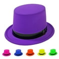 thumbnail image 4 of Plastic Top Hat with Fluorescent Color for Themed Parties Costume Accessories Hat Headwear Music Festival Props Fedoras, 4 of 8