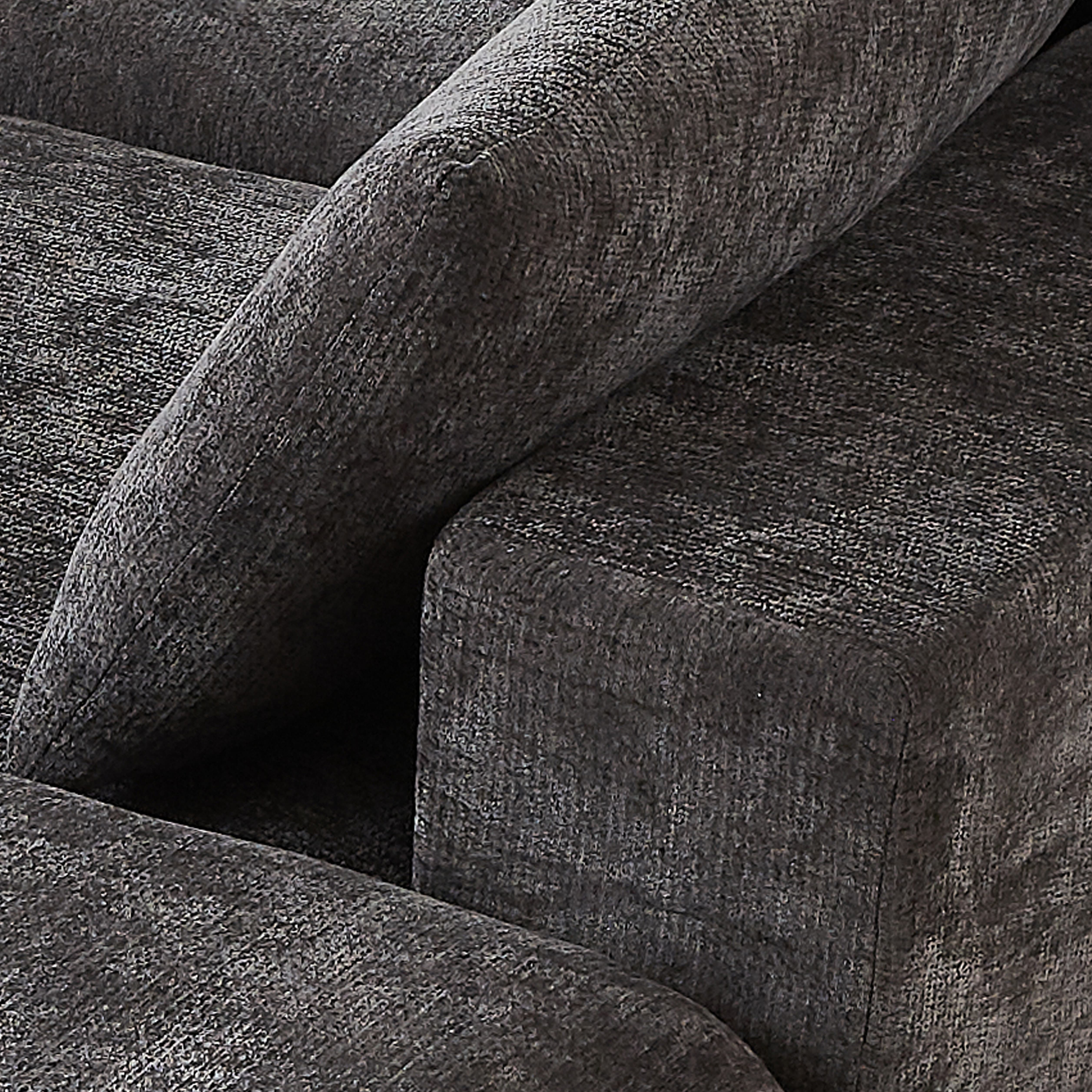 MAYEERTY Modern Modular Chenille Loveseat, Dark Gray Cloud-Soft Sectional Couch for Living Room