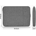 thumbnail image 2 of 13 Inch Laptop Sleeve Case Waterproof Laptop Bag Macbook Air Bag(Grey), 2 of 5