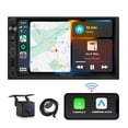 thumbnail image 1 of Eonon 7'' Double Din Car Stereo Wireless CarPlay & Wireless Android Auto Car Audio Receivers with AHD Backup Camera, Built in DSP, Bluetooth, MirrorL, 1 of 9